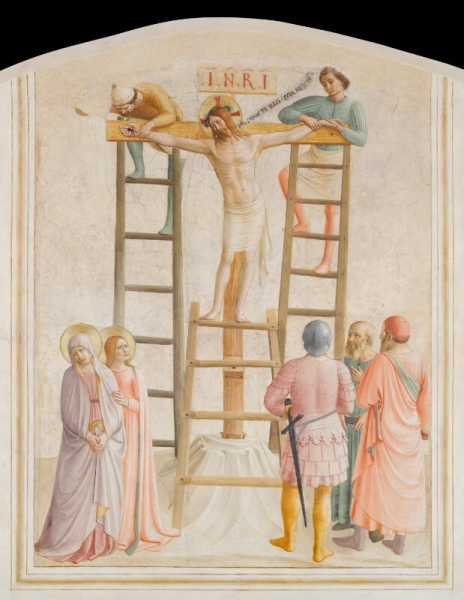 Giovanni  da Fiesole (Beato Angelico) - Cristo inchiodato alla Croce (cella 36)