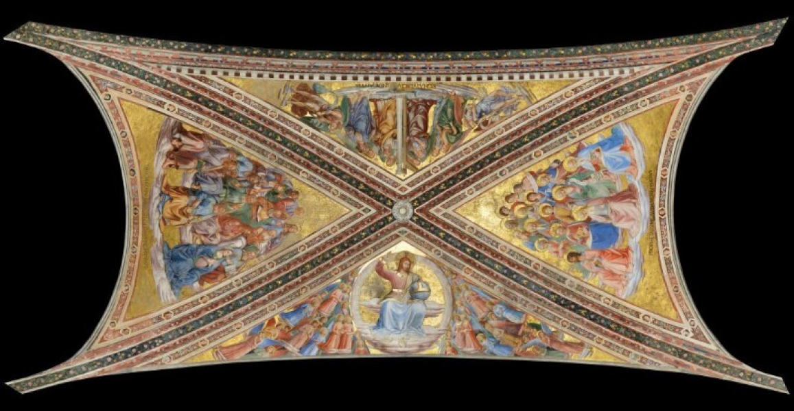 Giovanni  da Fiesole (Beato Angelico) - Cappella di San Brizio - Cristo giudice tra angeli e i Sedici profeti