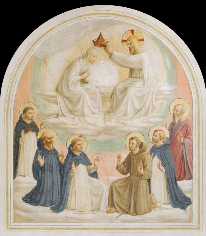 Incoronazione della Vergine (cella 9), Beato Angelico (Giovanni da Fiesole) Incoronazione della Vergine (cella 9), Beato Angelico (Giovanni da Fiesole)