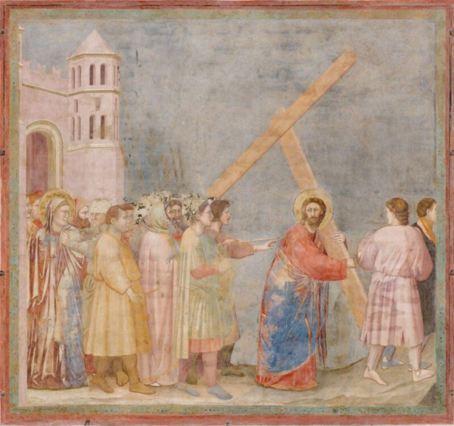 Giotto Di Bondone - Andata di Cristo al calvario