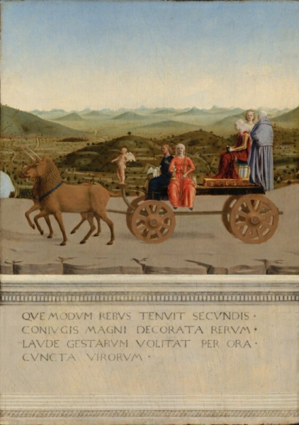 Piero Della Francesca - Portrait of Battista Sforza (back)