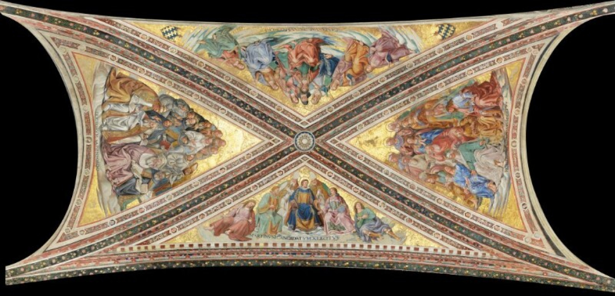 Giovanni  da Fiesole (Beato Angelico) - Cappella di San Brizio - Volta del vano dell'altare