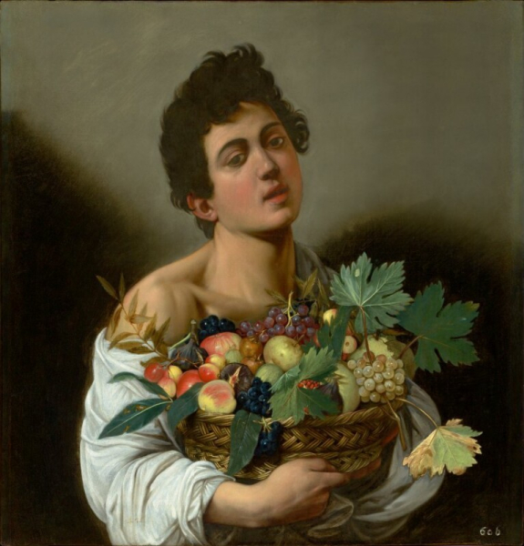 Caravaggio (Michelangelo Merisi) - Boy with Basket of fruit