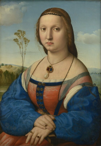 Raphael (Raffaello Sanzio) - Portrait of Maddalena Strozzi
