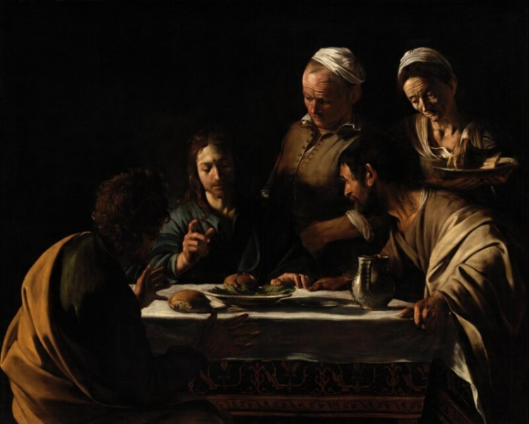Caravaggio (Michelangelo Merisi) - Cena in Emmaus
