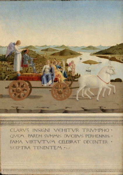 Piero Della Francesca - Portrait of Federico da Montefeltro (back)