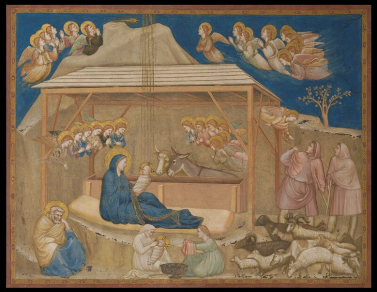 Bottega di Giotto - La Natività (Transetto settentrionale)