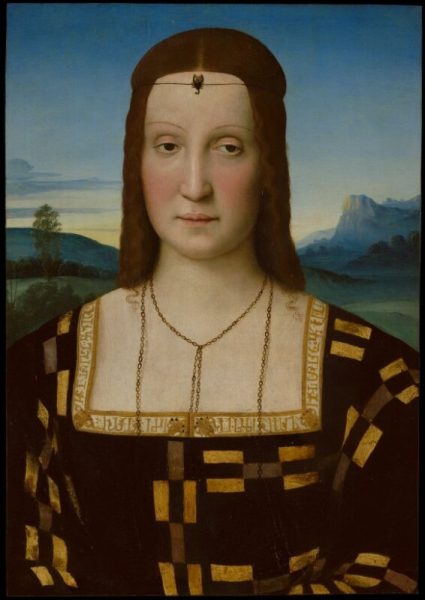 Raphael (Raffaello Sanzio) - Portrait of Elisabetta Gonzaga