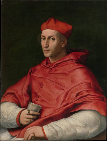 Raffaello Sanzio (Raphael) - Portrait of Cardinal Bibbiena
