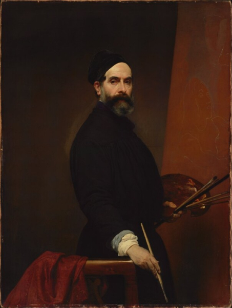 Francesco Hayez - Selfportrait at 57 years old