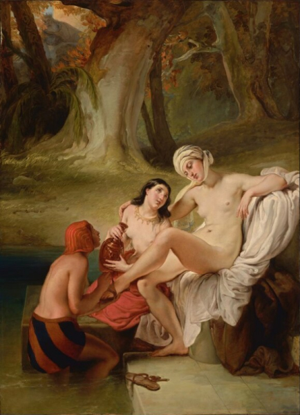 Francesco Hayez - Betsabea al bagno