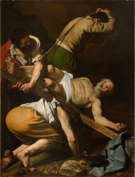 Caravaggio (Michelangelo Merisi) - Crocifissione di San Pietro