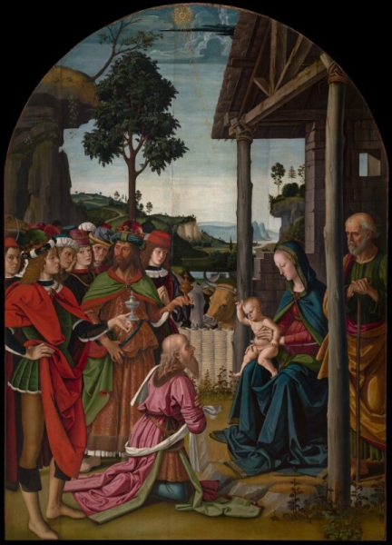 Pietro Di Cristoforo Vannucci (Perugino) - Adorazione dei Magi
