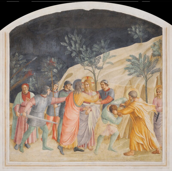 Giovanni  da Fiesole (Beato Angelico) - Cattura di Cristo (cella 33)