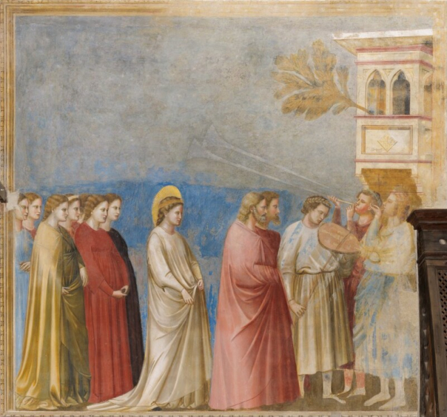 Giotto Di Bondone - The Wedding Procession of Mary