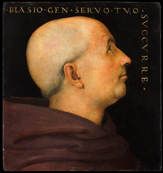Pietro Di Cristoforo Vannucci (Perugino) - Portrait of Don Biagio Milanesi