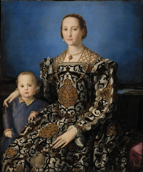 Agnolo Bronzino - Ritratto di Eleonora di Toledo con il figlio Giovanni