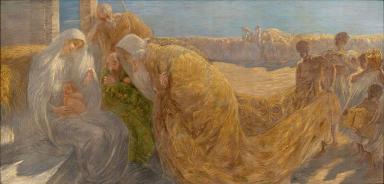 Gaetano Previati - Adorazione dei Magi