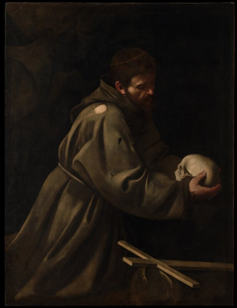 Michelangelo Merisi (Caravaggio) - San Francesco in meditazione