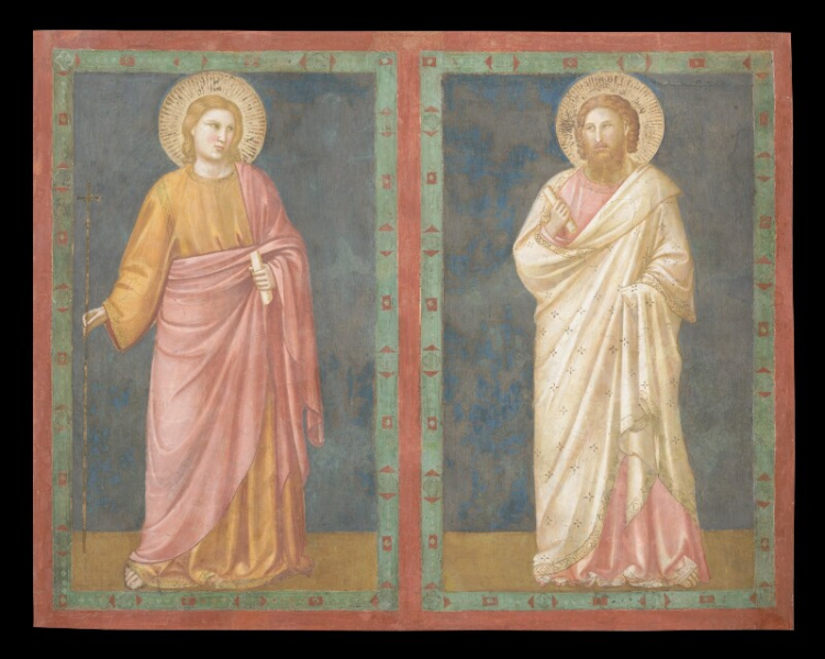 Giotto Di Bondone - Apostolo e San Bartolomeo (Cappella di San Nicola)
