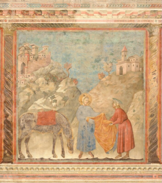 Giotto Di Bondone - Dono del mantello