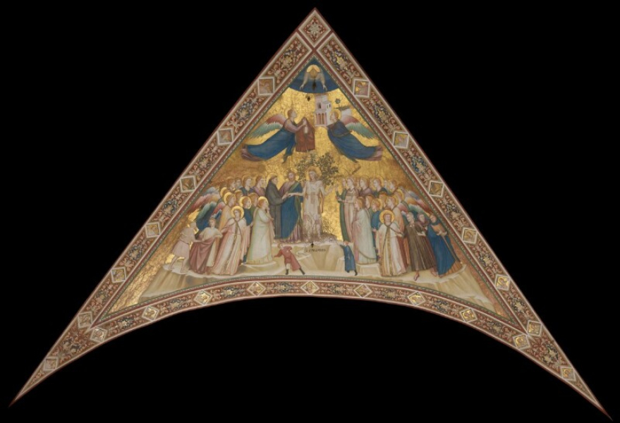 Bottega di Giotto - Allegoria della Povertà (Presbiterio)