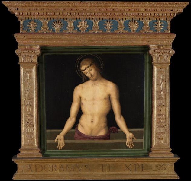 Pietro Di Cristoforo Vannucci (Perugino) - Cristo deposto - Cimasa della Pala dei Decemviri