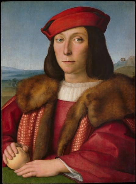 Raffaello Sanzio - Ritratto di giovane con pomo