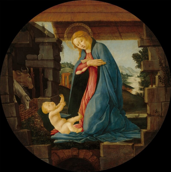 Sandro Botticelli - La Vergine adorante il Bambino