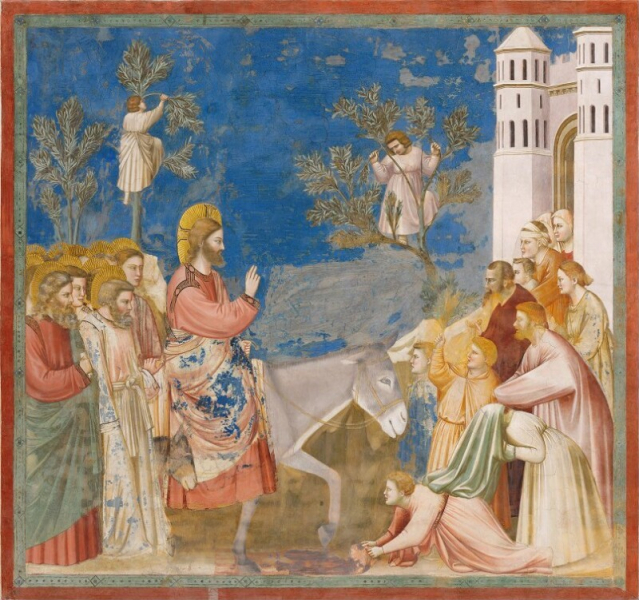 Giotto Di Bondone - Cristo entra in Gerusalemme