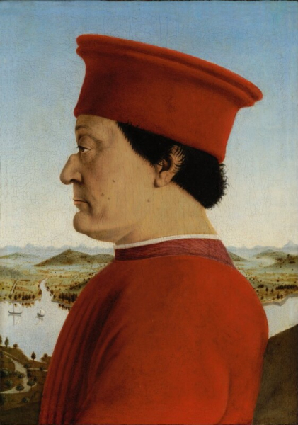 Piero Della Francesca - Portrait of Federico da Montefeltro (front)