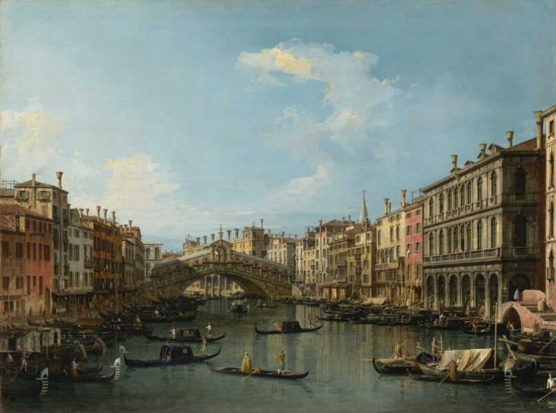 Antonio Canal (Canaletto) - Il Ponte di Rialto