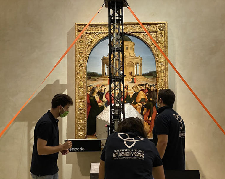 Digitalizzazione 3D dello Sposalizio della Vergine di Raffaello