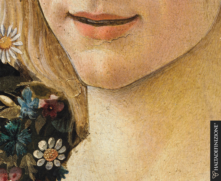 Dettaglio in gigapixel della Primavera di Botticelli