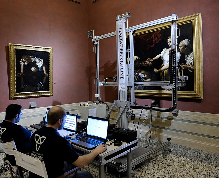 Campagna di digitalizzazione con macchina Fly By presso Palazzo Barberini